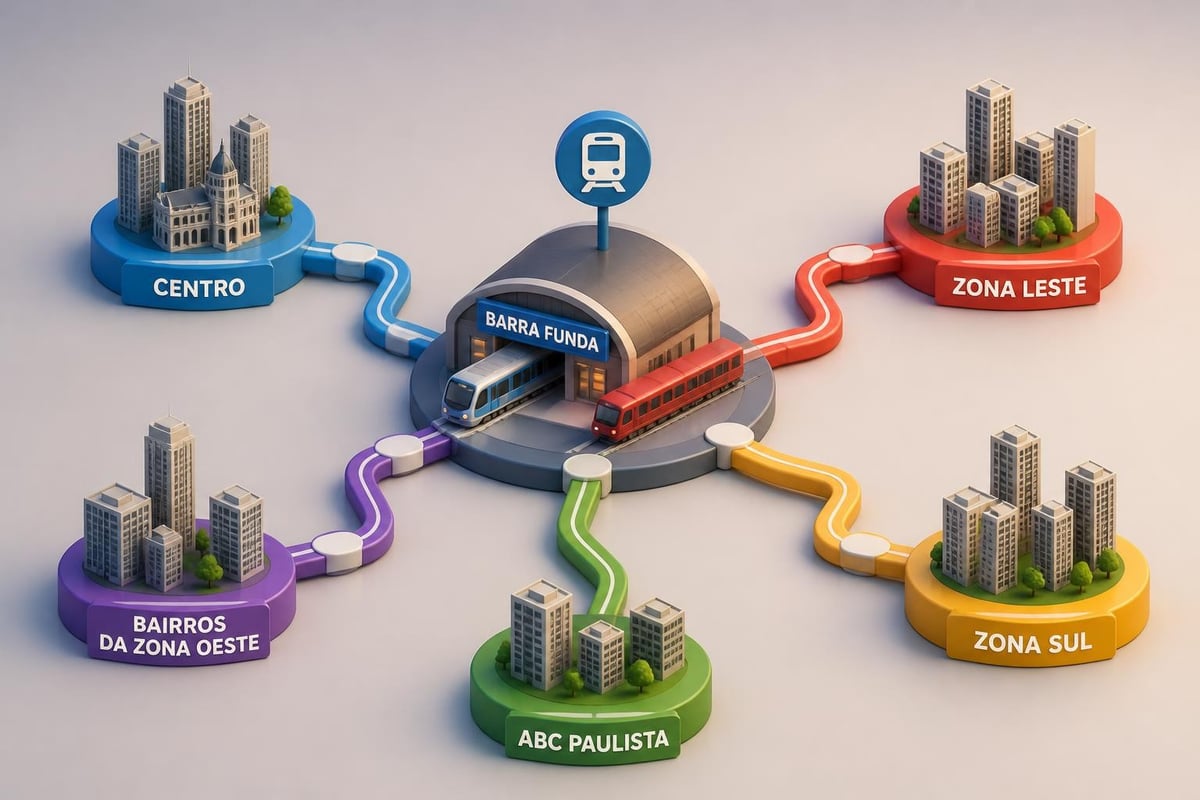 Conectividade de transporte na Barra Funda