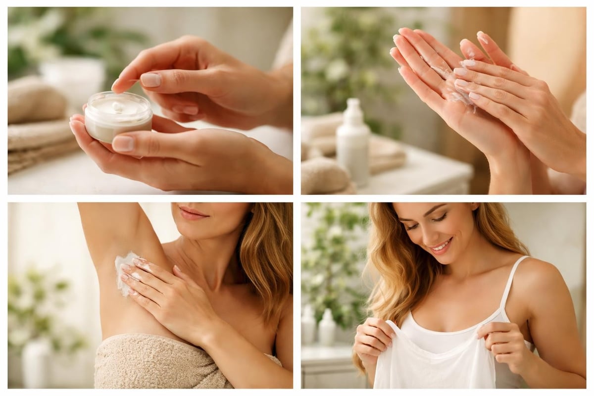 Anvendelse af deodorant cream