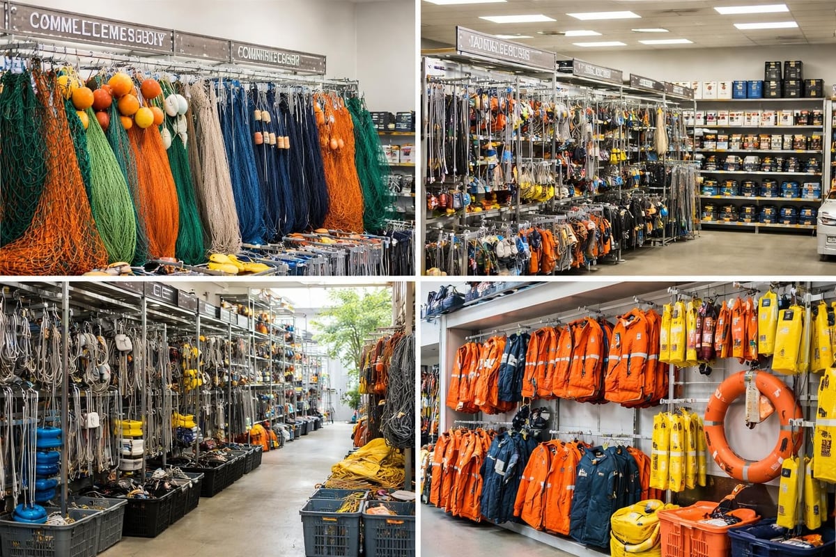 Marine fishing equipment categories