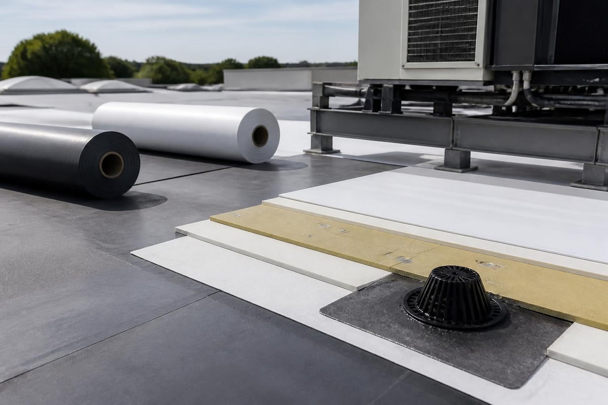 Industrial roofing system components