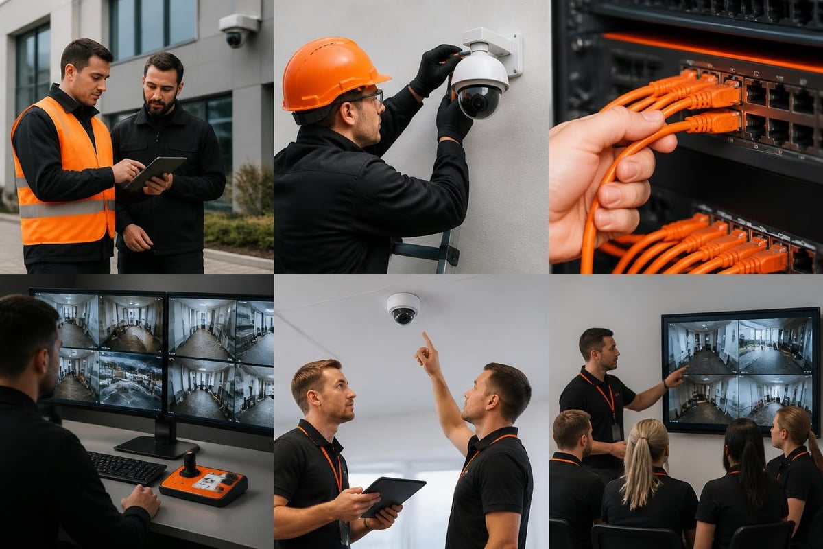 CCTV installation workflow