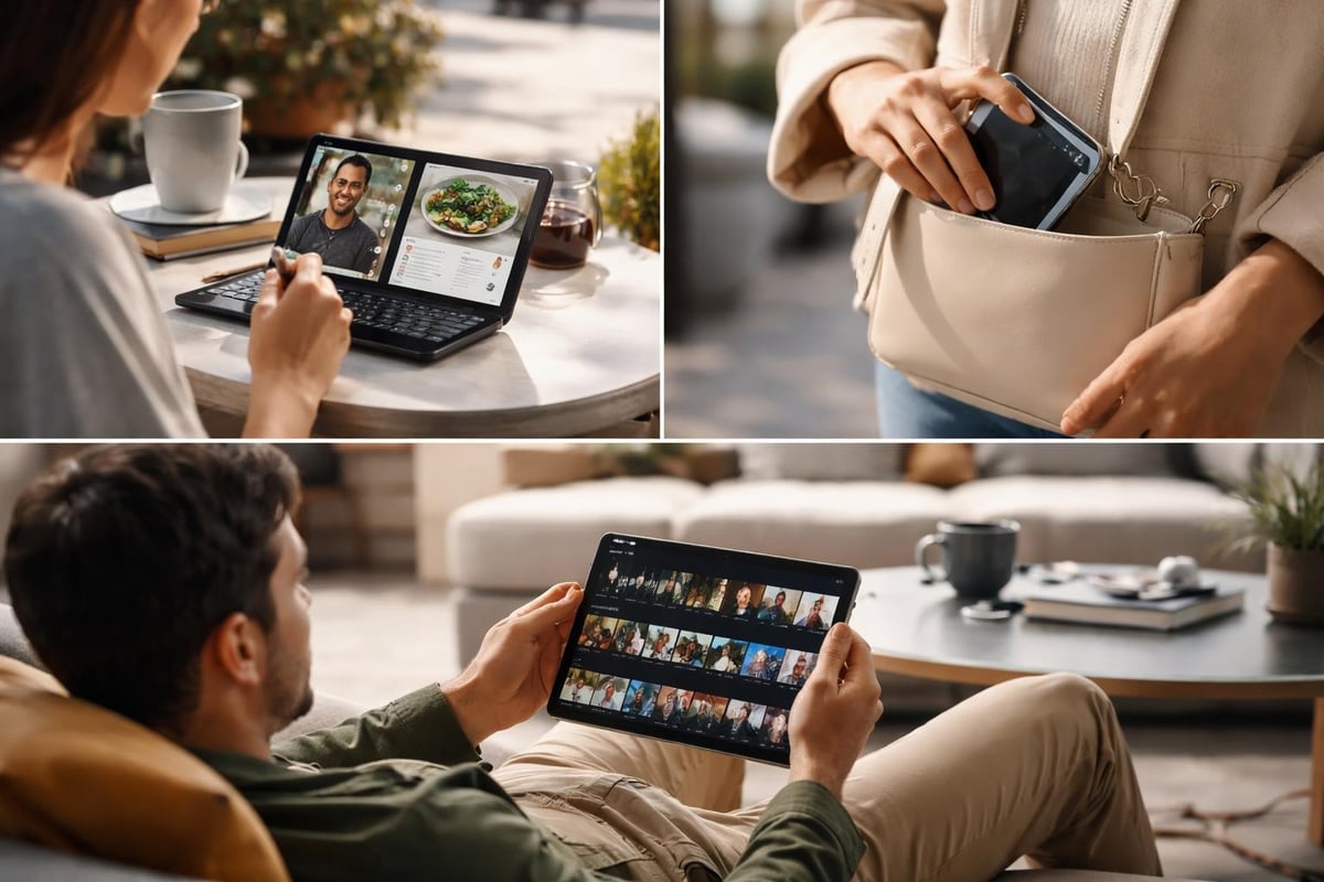 Foldable smartphone functionality