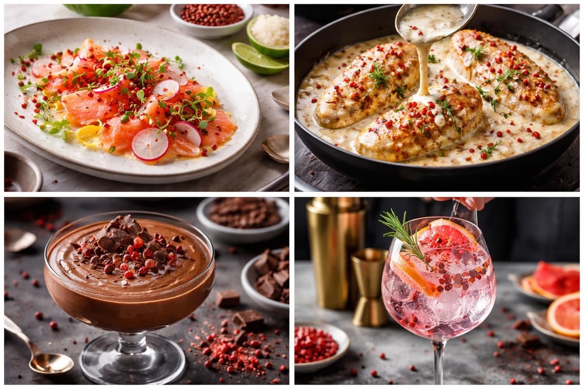 Applications culinaires baies de roses