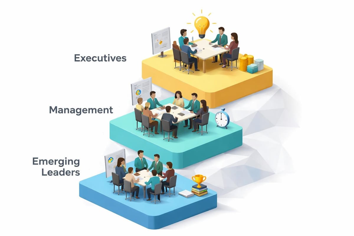 Multi-tier organizational coaching structure