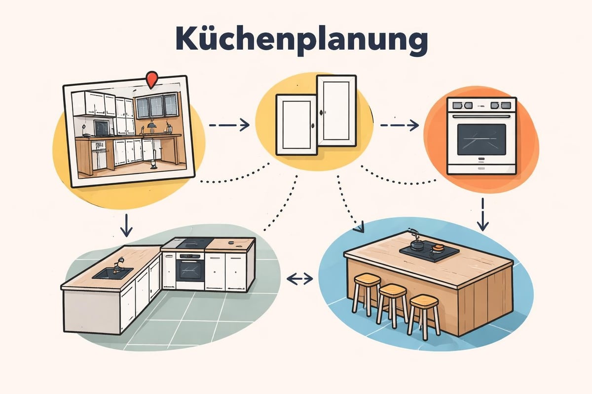 Küchenplanungsprozess mit Fotoreferenzen