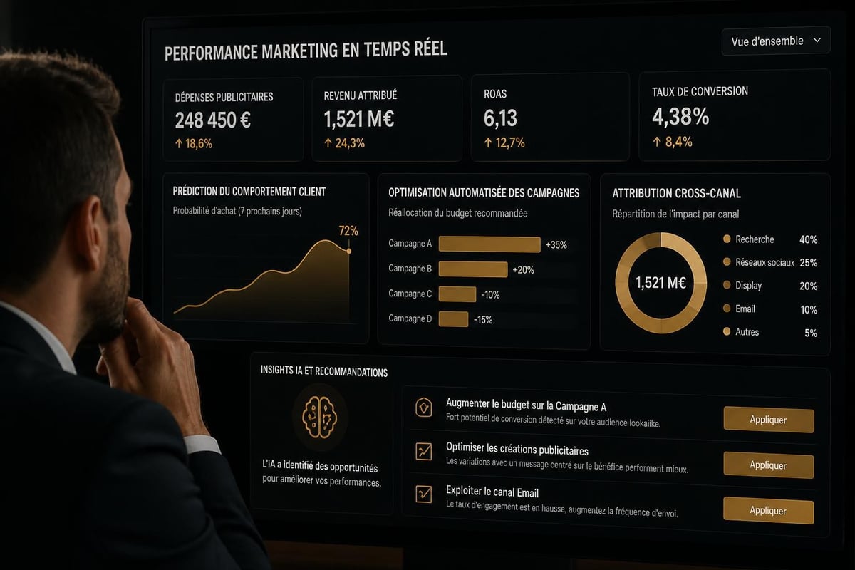 AI marketing performance dashboard