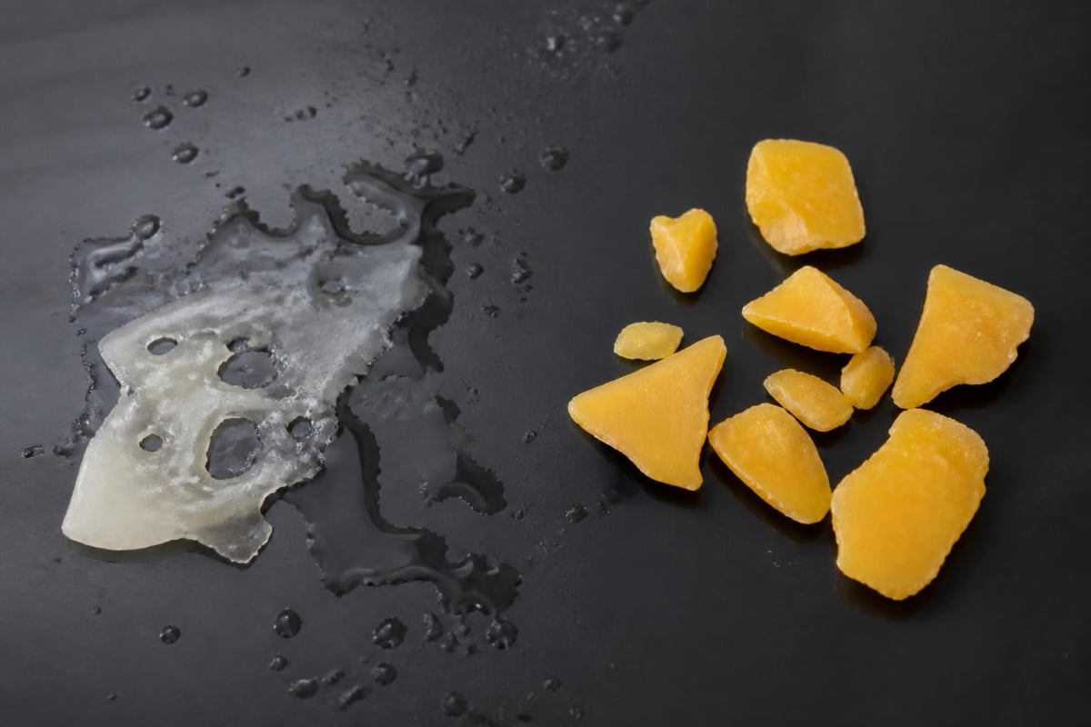 Molecular comparison of synthetic styling agents versus natural beeswax