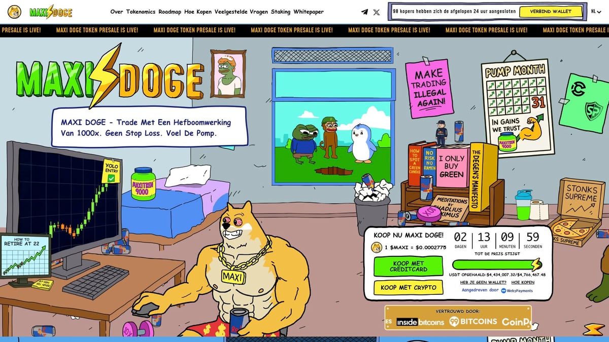 7 Beste Bitcoins Voor Slimme Investeringen In 2026 - 4. Maxi Doge (MAXI)