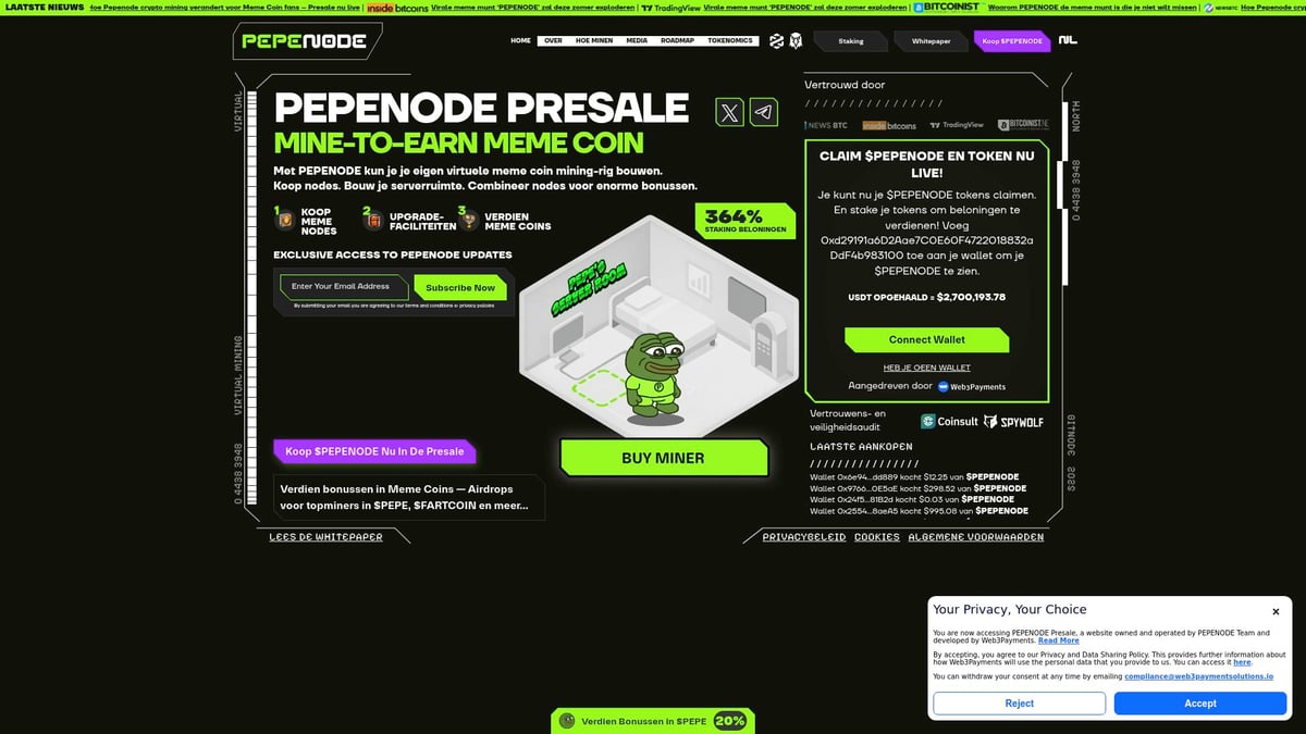 7 Beste Bitcoins Voor Slimme Investeringen In 2026 - 5. PEPENODE (PEPENODE)