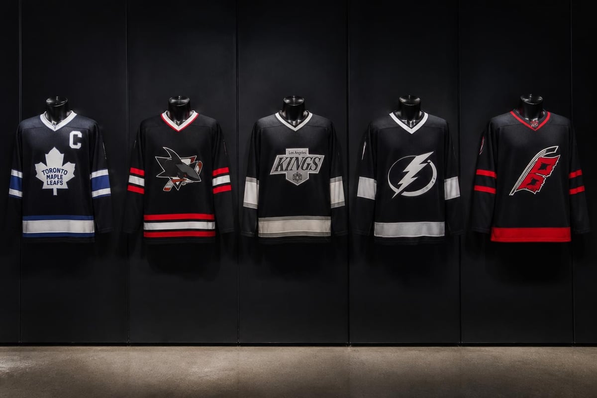 NHL blackout jersey design evolution