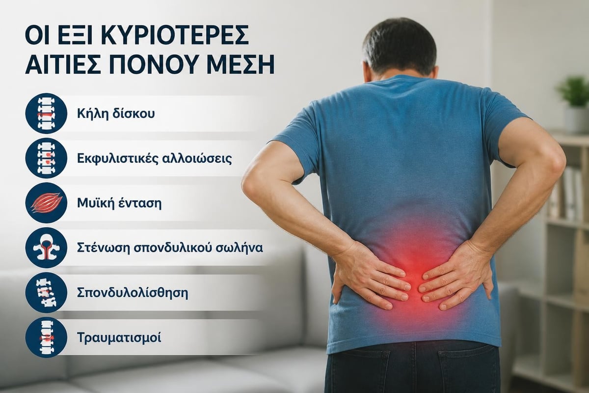 Παράγοντες που προκαλούν οσφυαλγία