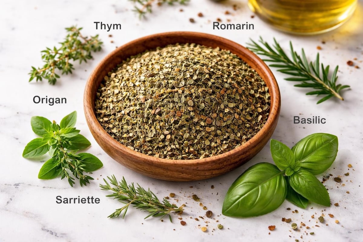 Composition traditionnelle herbes de Provence