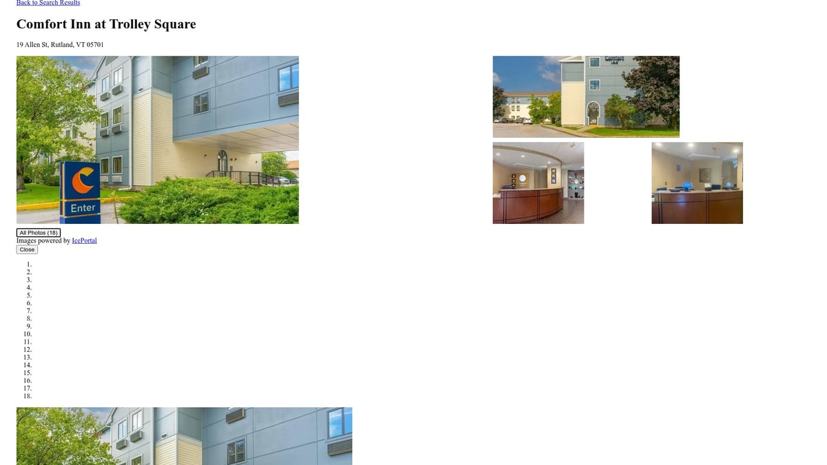 Top 7 Hotels in Rutland VT for a Memorable 2026 Stay - 2. Comfort Inn at Trolley Square