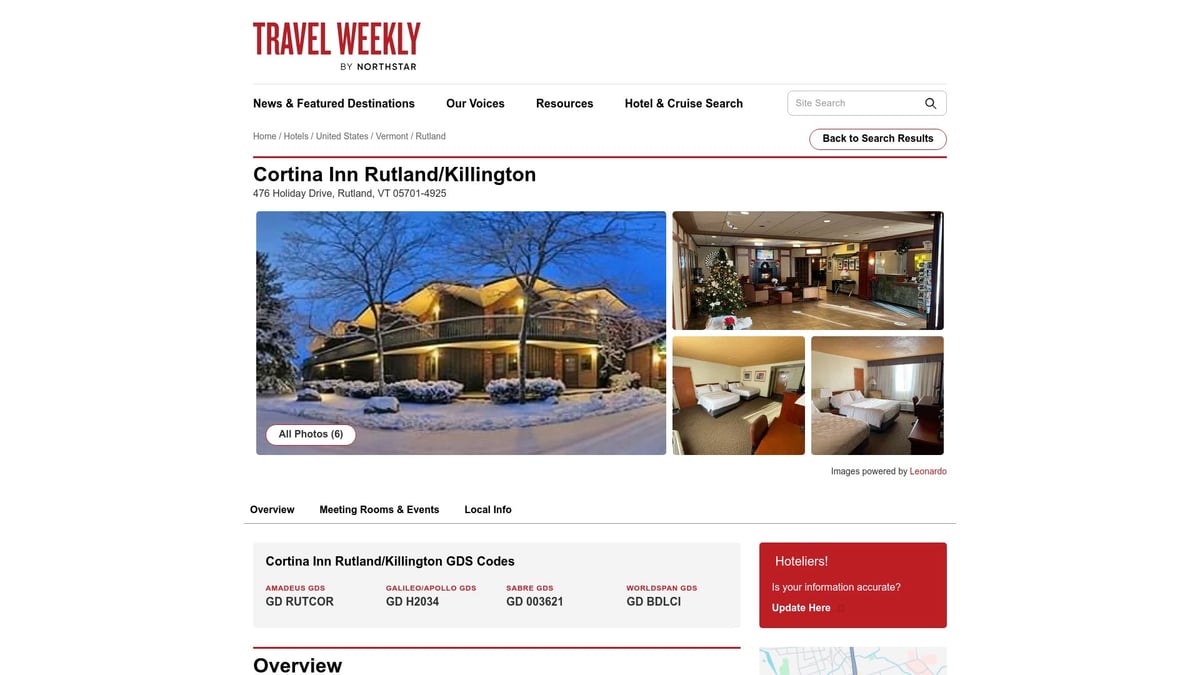 Top 7 Hotels in Rutland VT for a Memorable 2026 Stay - 4. Cortina Inn Rutland/Killington