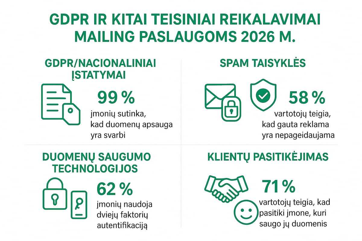 Teisiniai reikalavimai ir duomenų apsauga