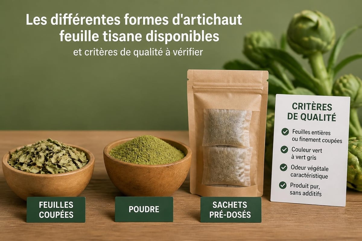 Feuilles d'artichaut séchées pour tisane