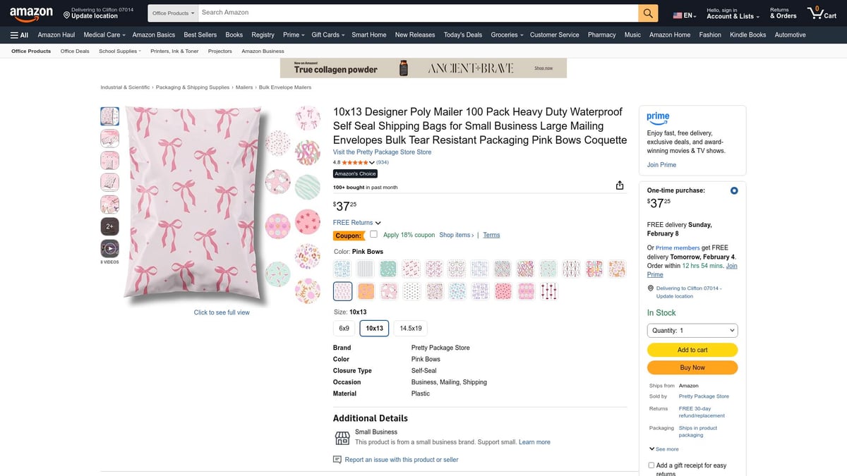 7 Best US Mailers for Secure Shipping in 2026 - Pretty Package Store Designer Poly Mailer 10x13 100 Pack