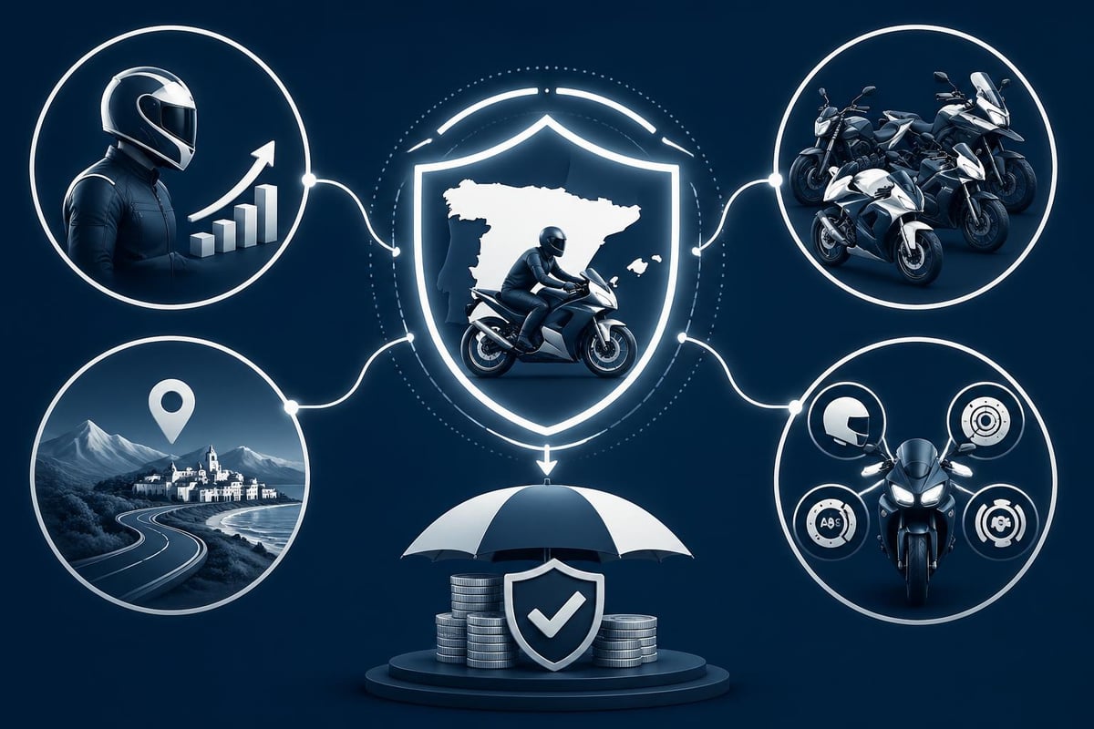 Factores que influyen en el precio del seguro de moto