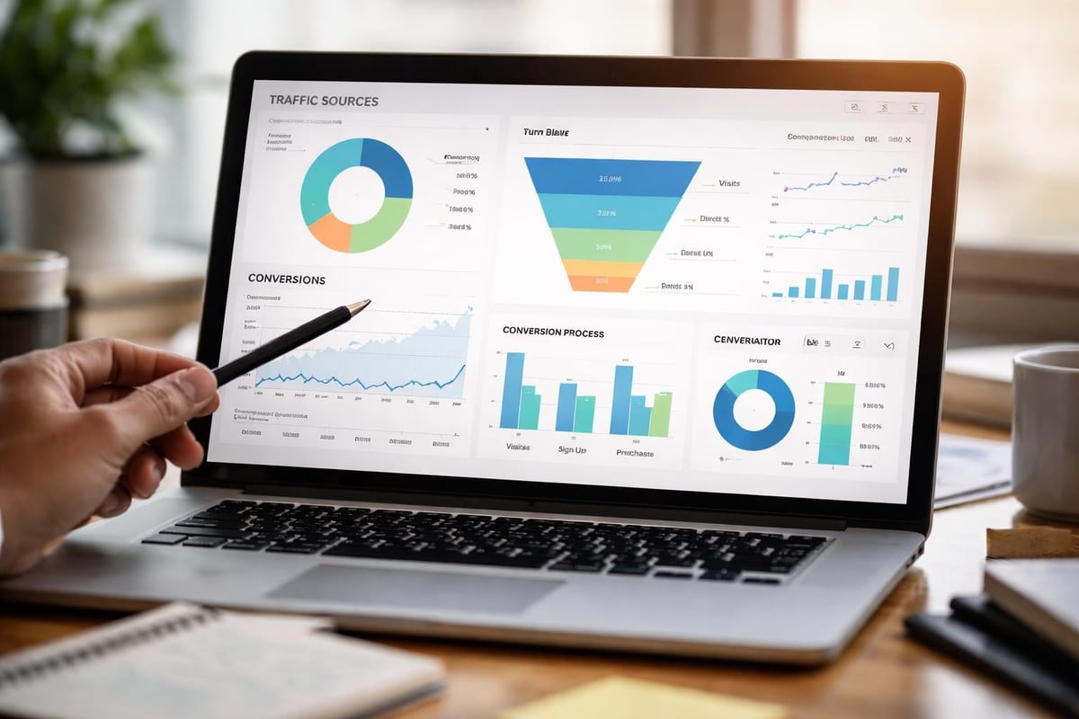 Transform Your Marketing Website into a Powerful Tool 3 Website analytics dashboard