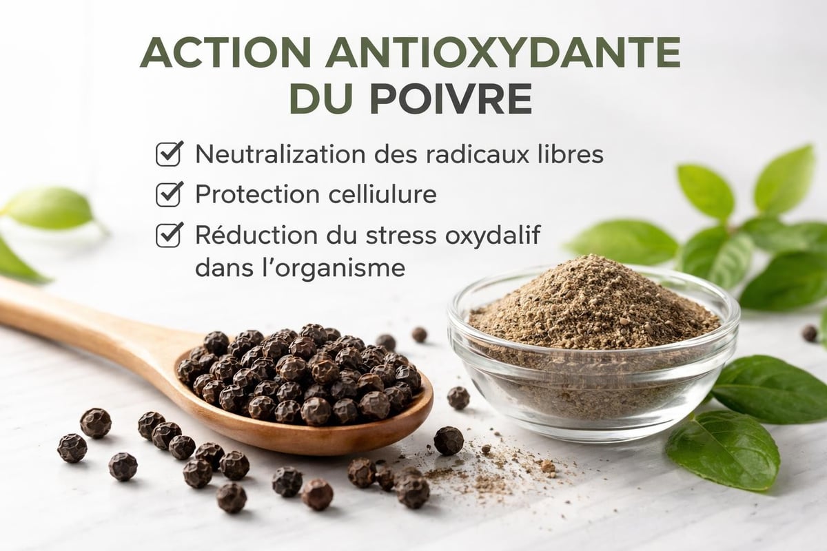 Poivre propriétés antioxydantes