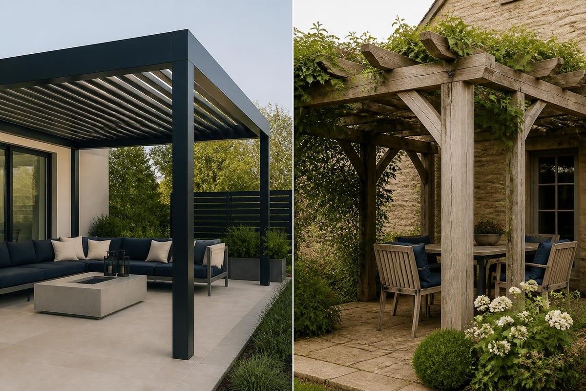 Garden pergola styles comparison