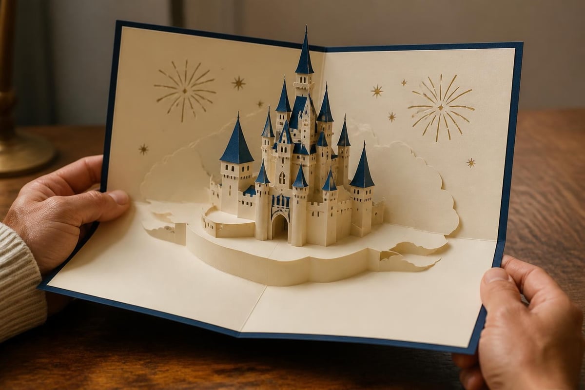 Pop-up card mechanism layers