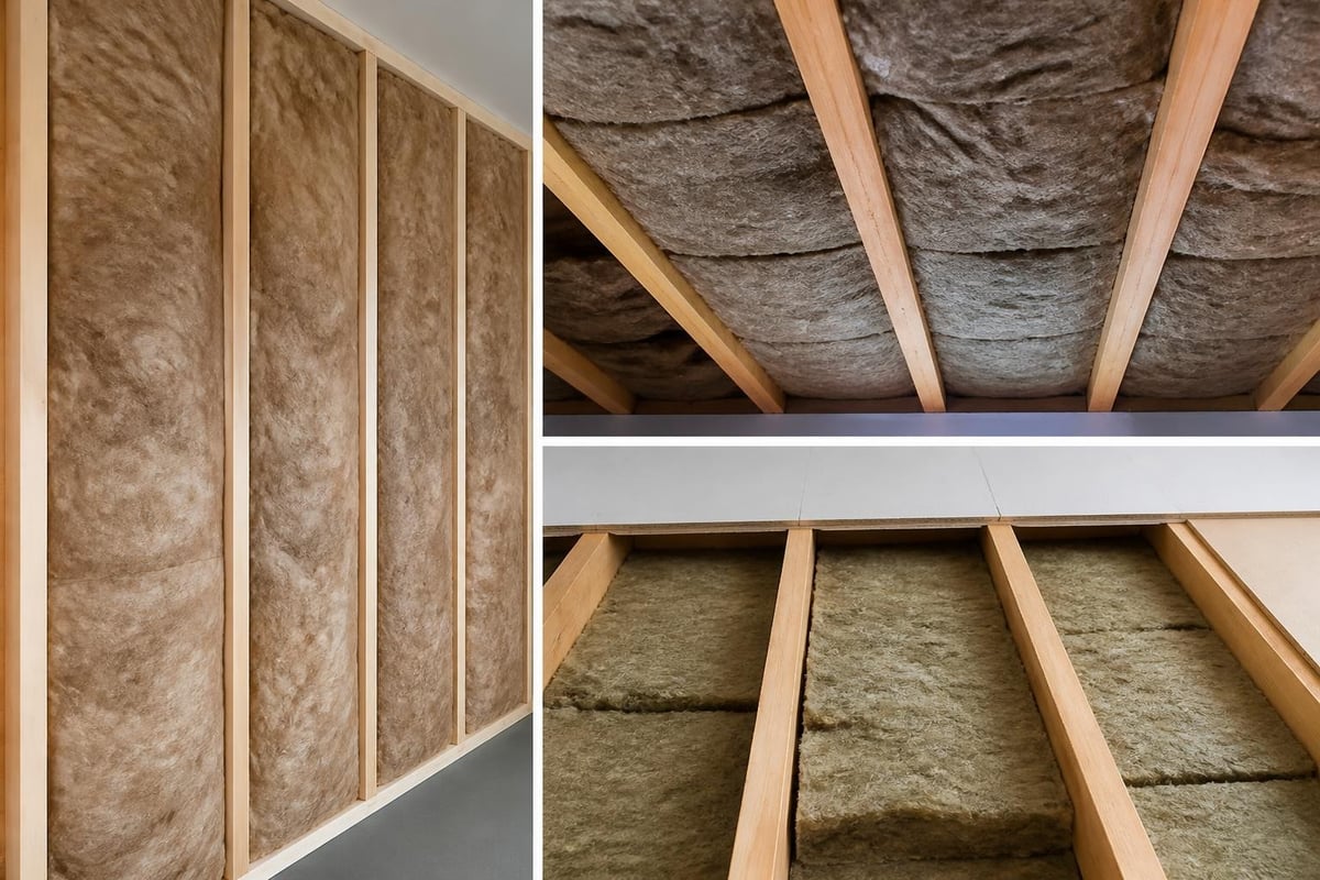 Soundproofing batts installation locations