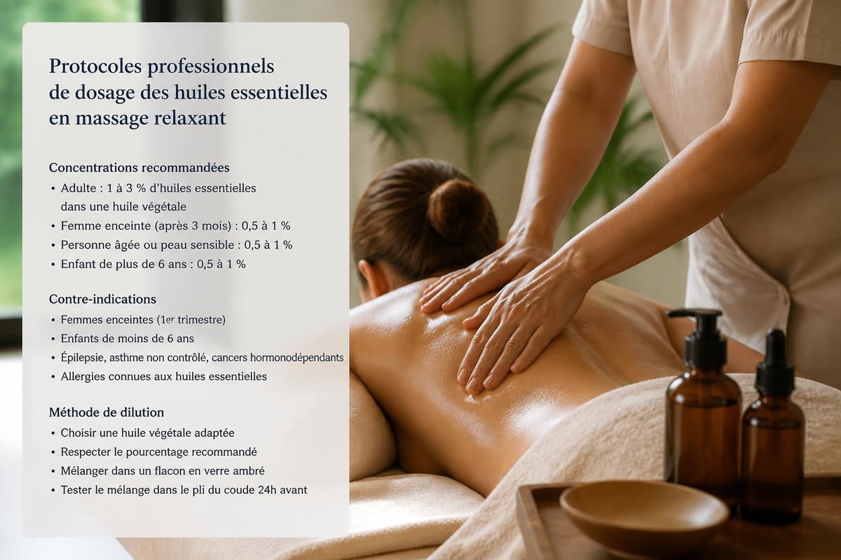 Huiles essentielles dosage massage