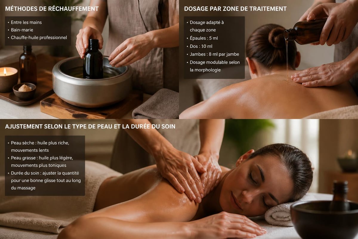 Protocole application huile massage
