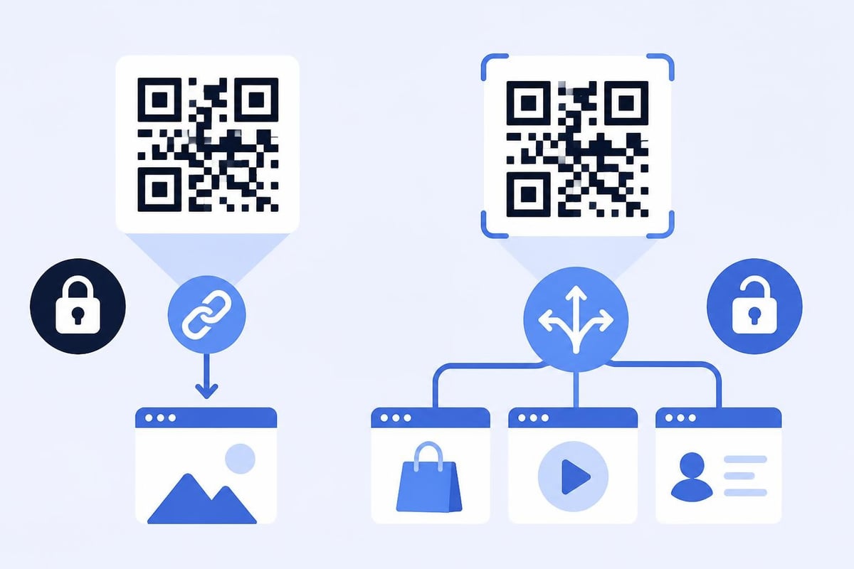 Dynamic vs static QR codes