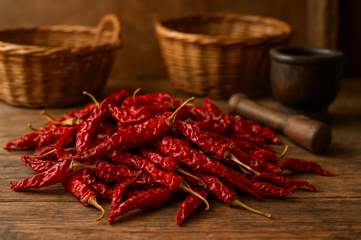Histoire et Origines des Piments Rouges Séchés