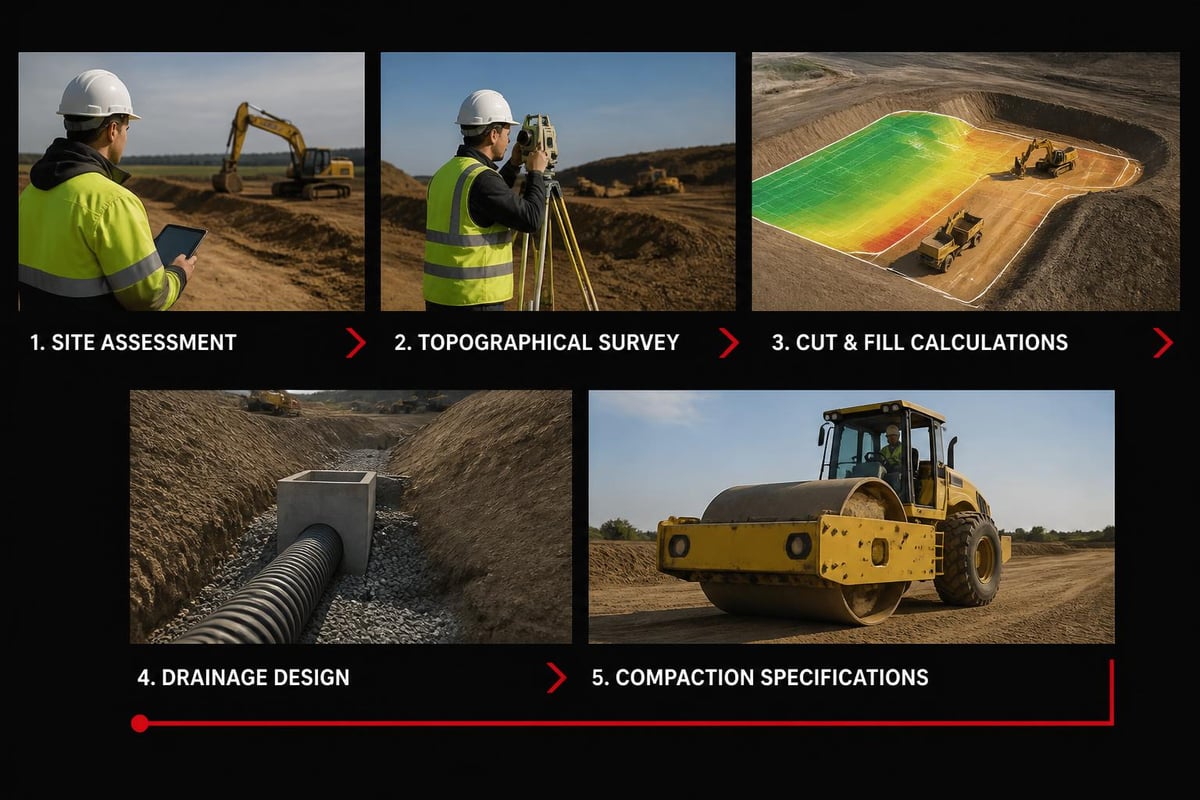 Earthworks project planning stages