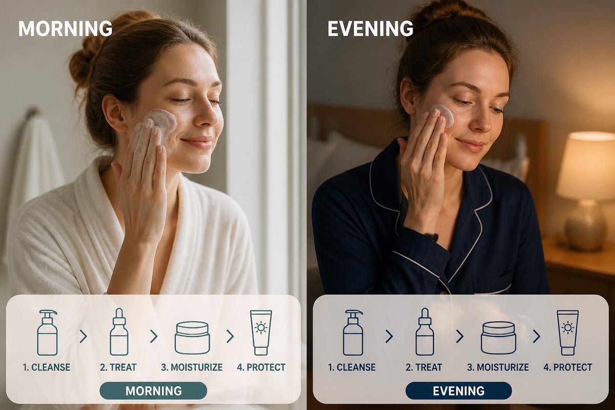 Daily eczema skincare routine steps