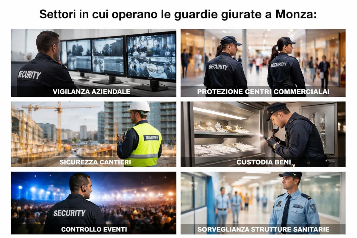 Ambiti operativi guardie giurate