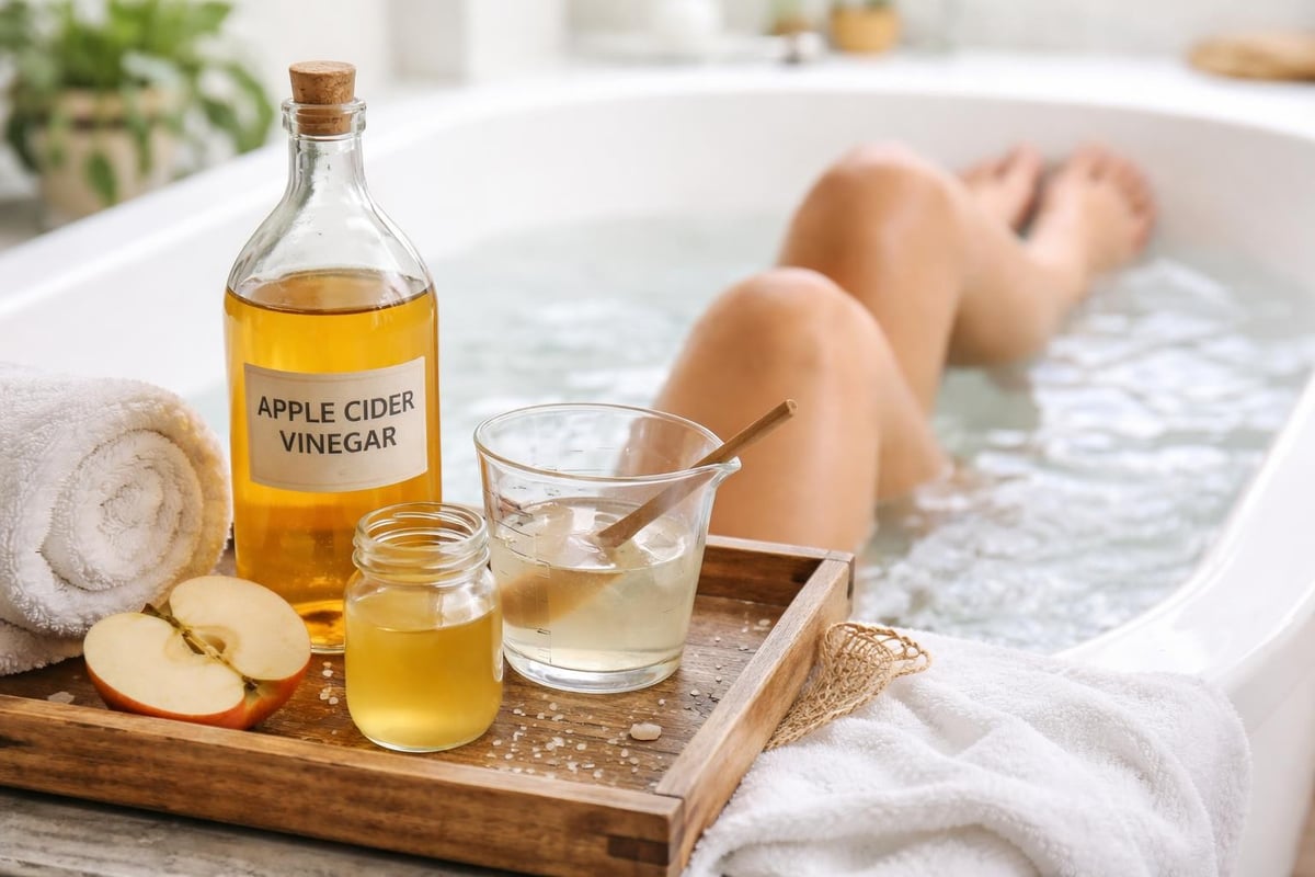 ACV bath remedy