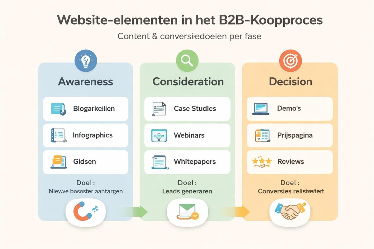 B2B buyer journey fasen
