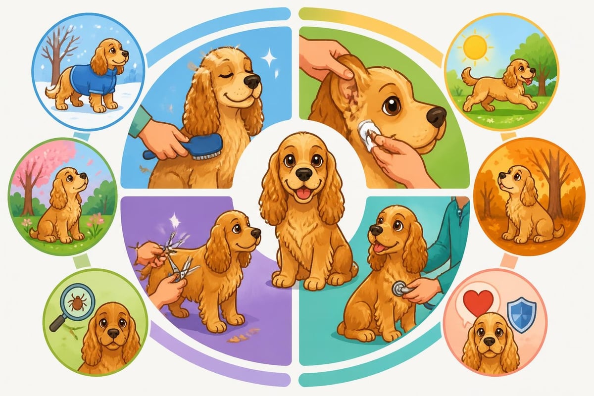 Verzorgingsroutine cocker spaniel