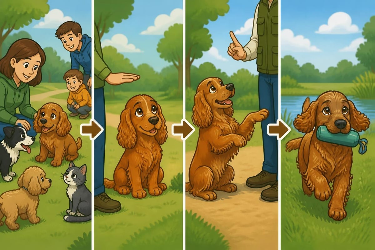 Training engelse cocker spaniel