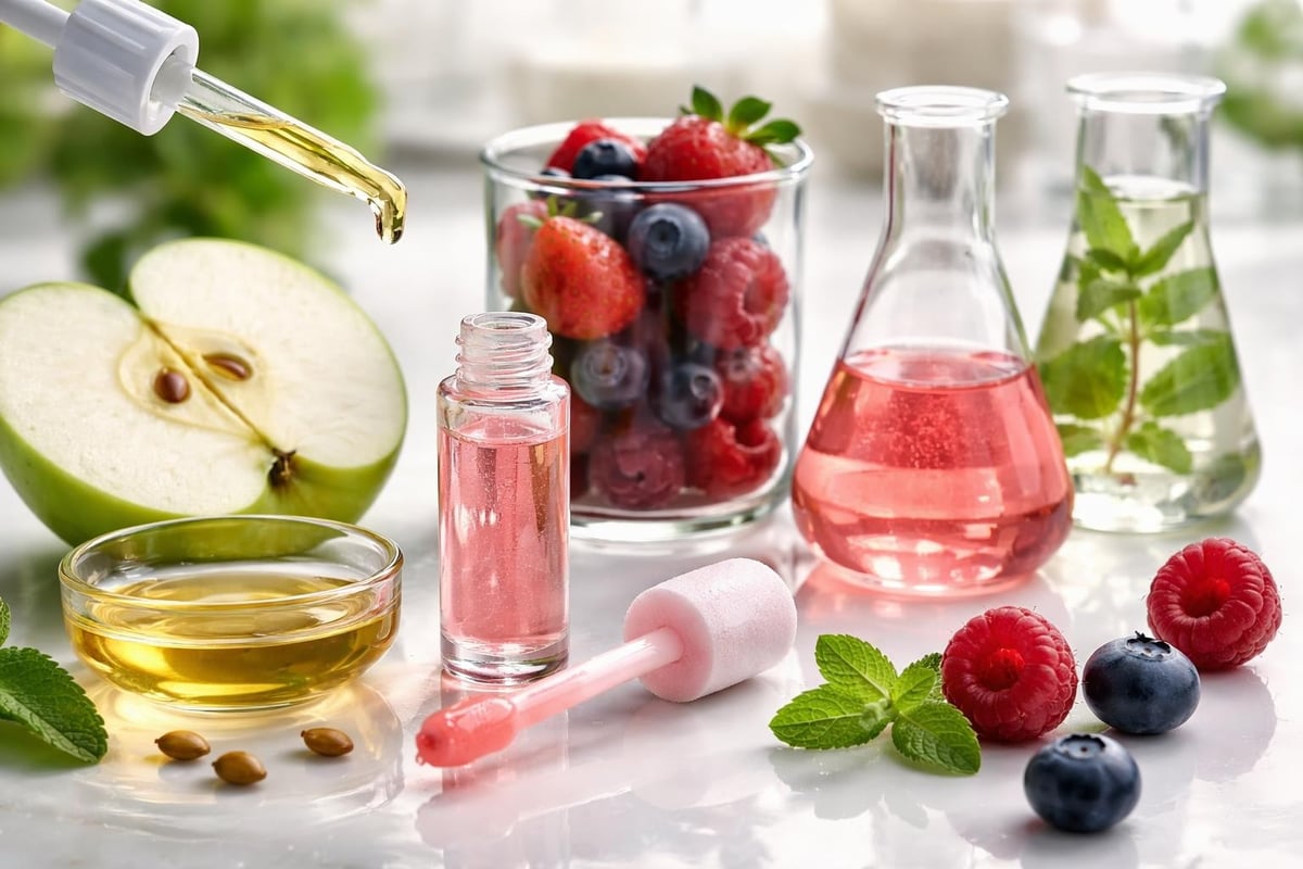 Fruit-based lip oil ingredients