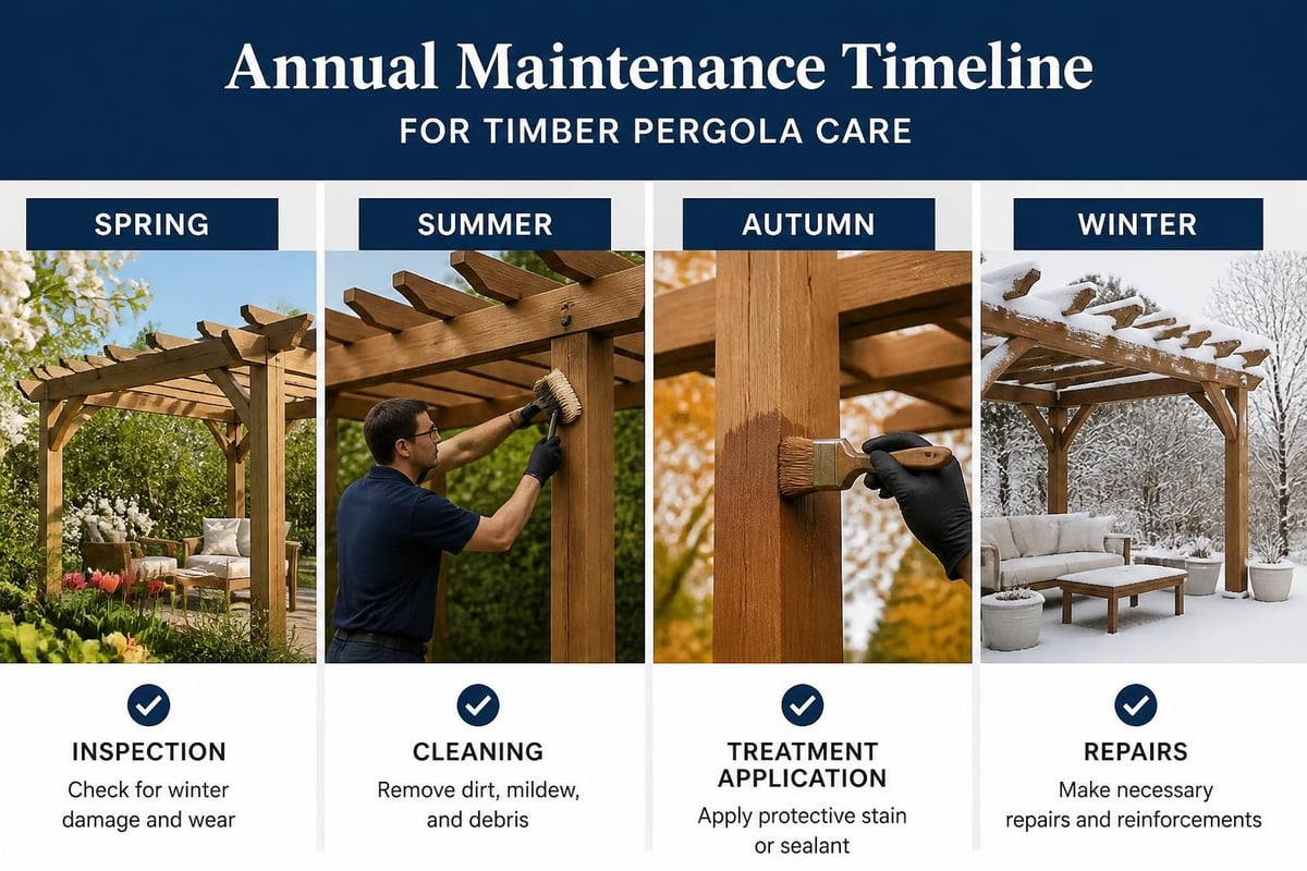 Pergola maintenance schedule
