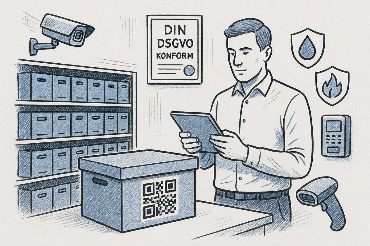 Sicherheit und Datenschutz bei der Akteneinlagerung