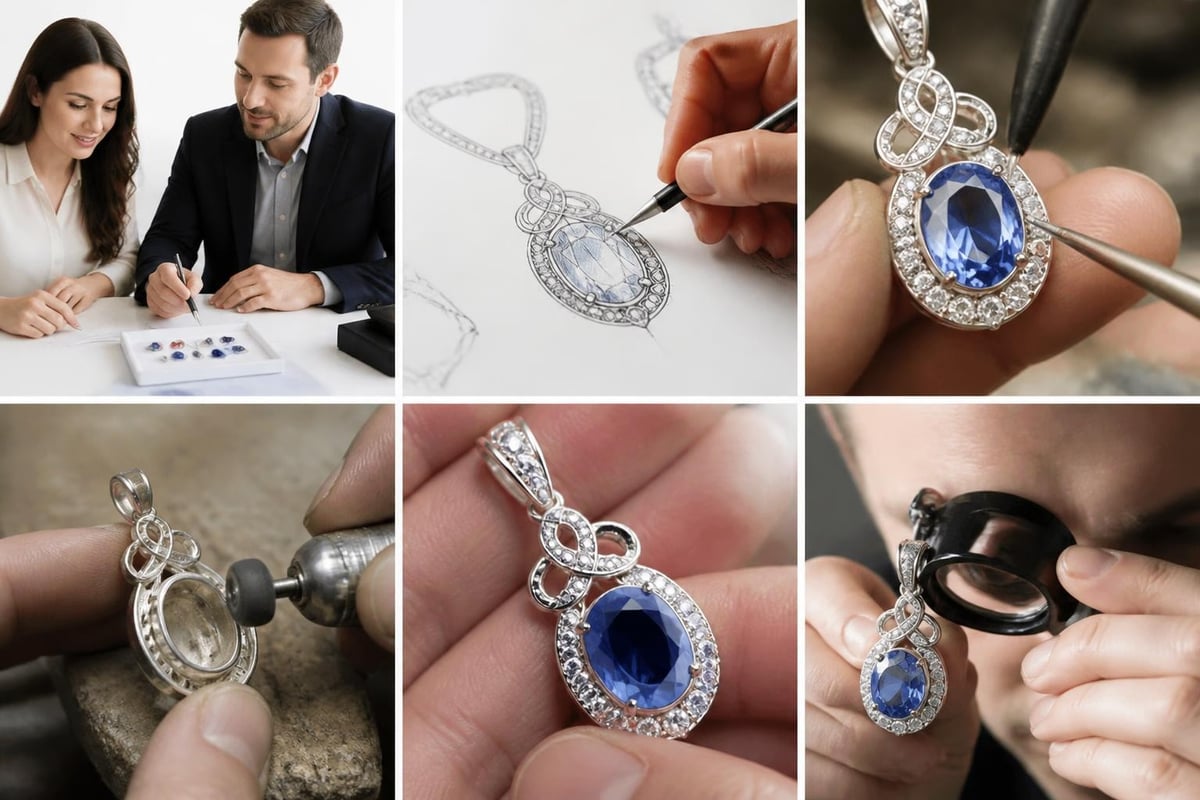 Custom pendant design process