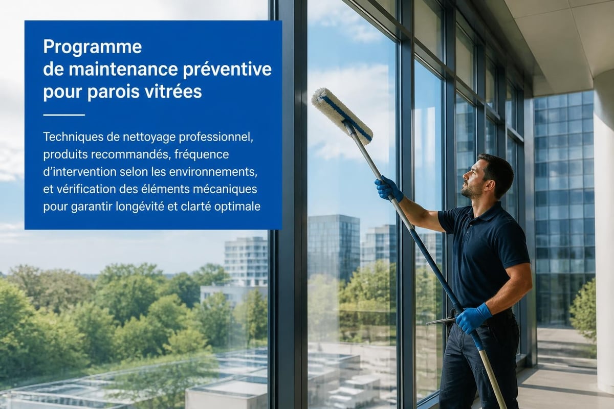 Entretien des cloisons vitrées