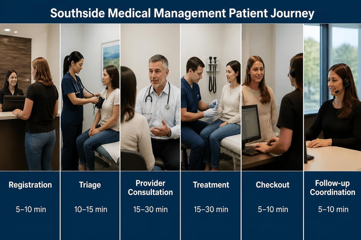 Patient flow optimization diagram
