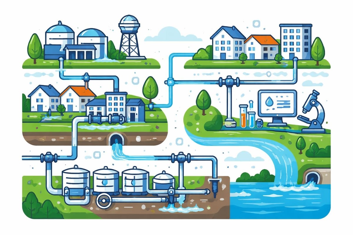 Water distribution and wastewater systems