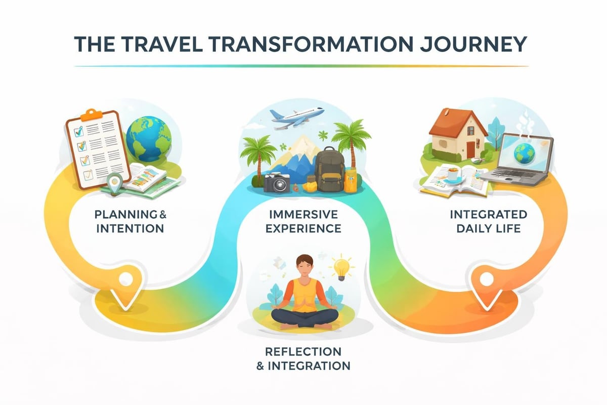 Travel transformation journey stages
