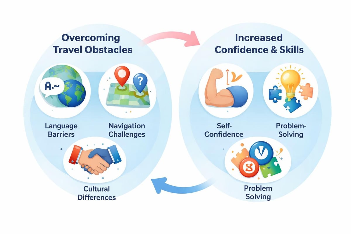 Personal growth through travel challenges