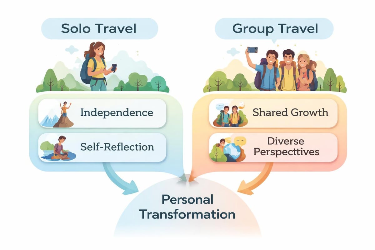 Solo versus group travel transformation