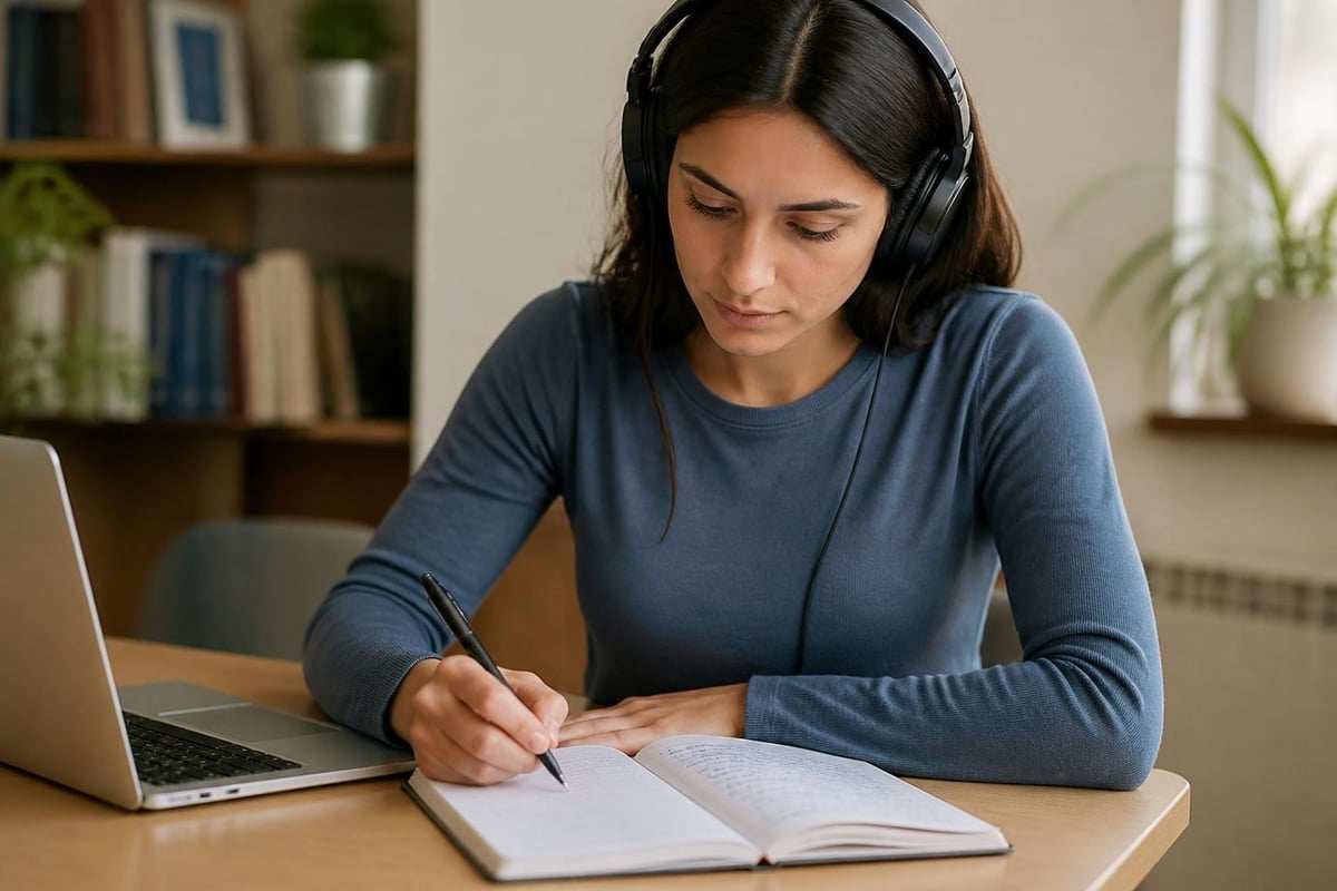 Active listening method for Spanish