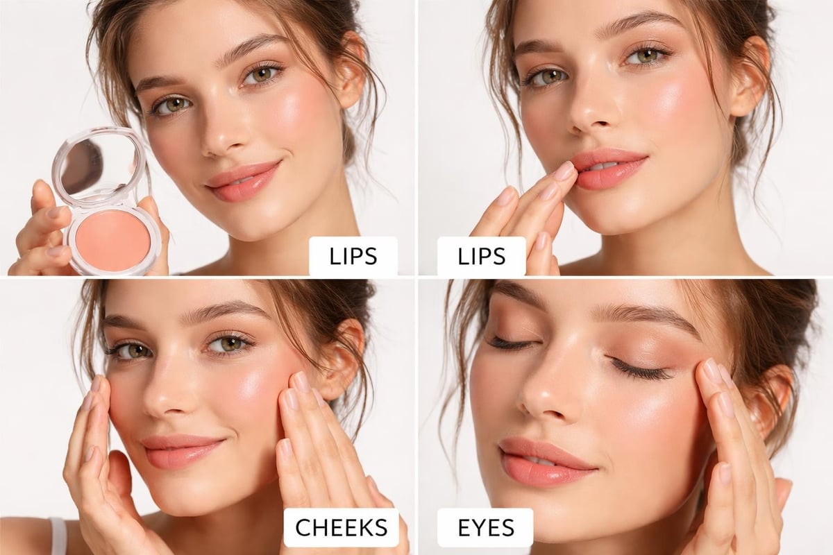 Multi-tasking makeup application